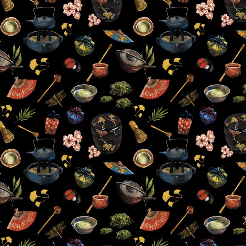 Tea overture in black